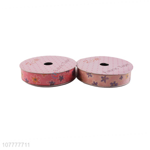 Wholesale personalized 15mm flower pattern grosgrain ribbon webbing ribbon