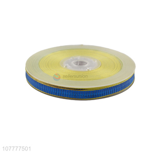 High quality 10mm gold-rimmed grosgrain ribbon for gift packaging