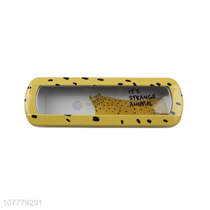 Fashion Animal Pattern Pencil Box Tinplate Pencil Case