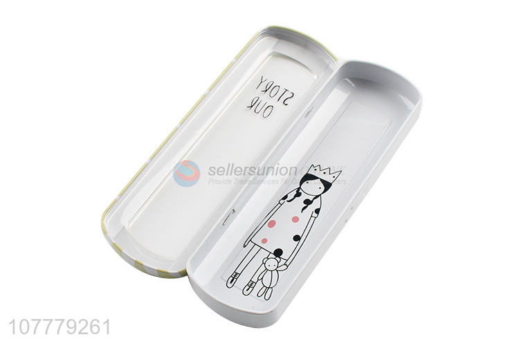 Hot Selling Tinplate Pencil Box Pencil Case With Window