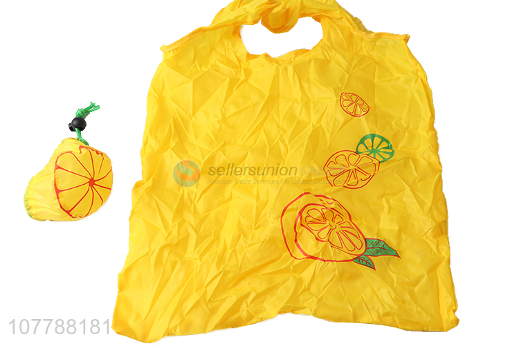 Fruit shape folding reusable shopping bag with high quality