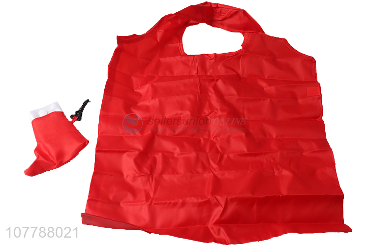 Wholesale low price red polyester waterproof shopping bag