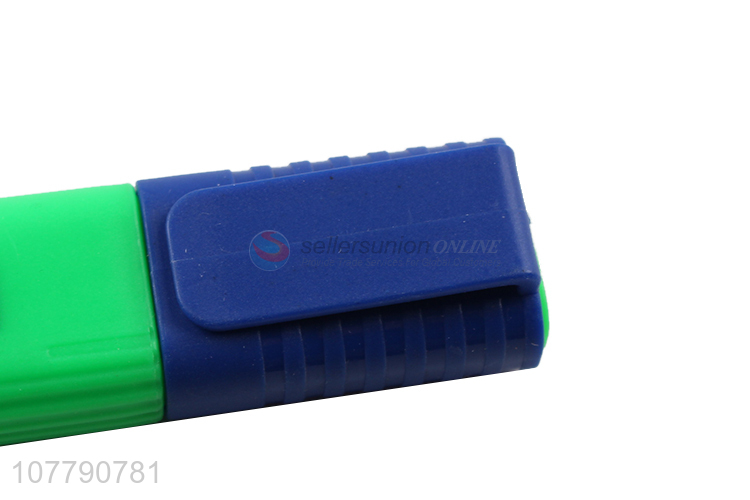 China manufacturer fluorescent color highlighter pen popular stationery