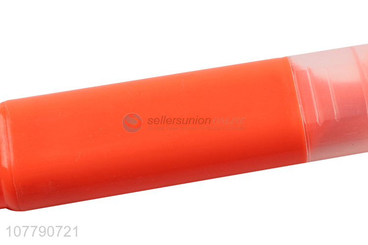 Custom logo plastic highlighter pen school fluorescent pen