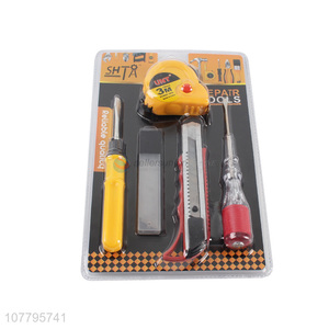 Wholesale household repair tools set tapeline cutter screwdriver set