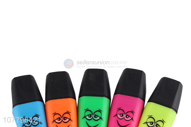 Best selling hand account marker pen multicolor highlighter pen