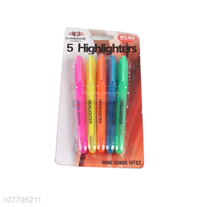 Hot sale frosted color highlighter pen hand account marker