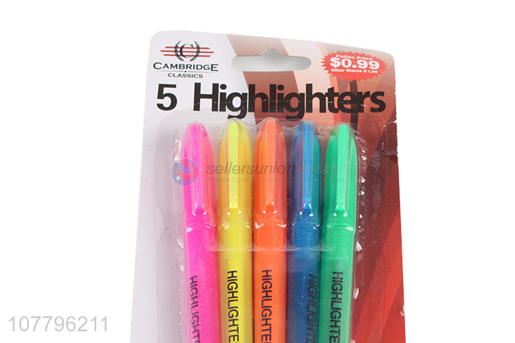 Hot sale frosted color highlighter pen hand account marker