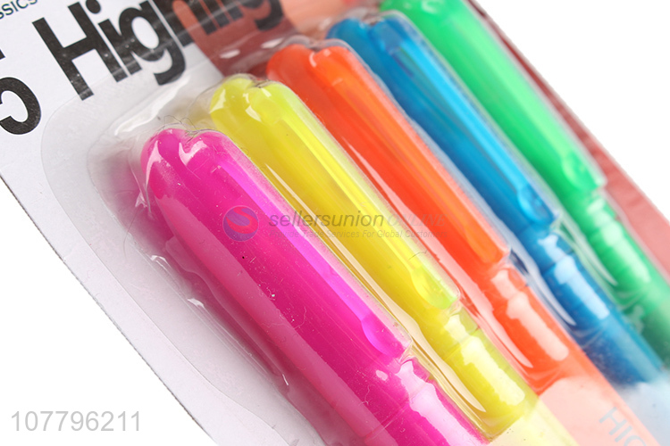 Hot sale frosted color highlighter pen hand account marker