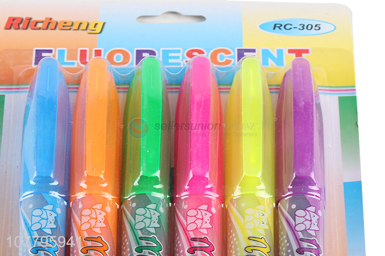 Hot selling student key marker pen hand account highlighter