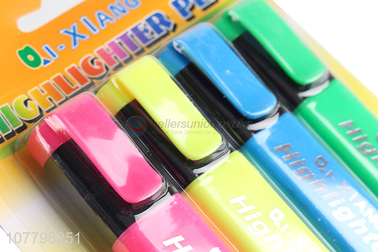 Low price multicolor hand account marker highlighter