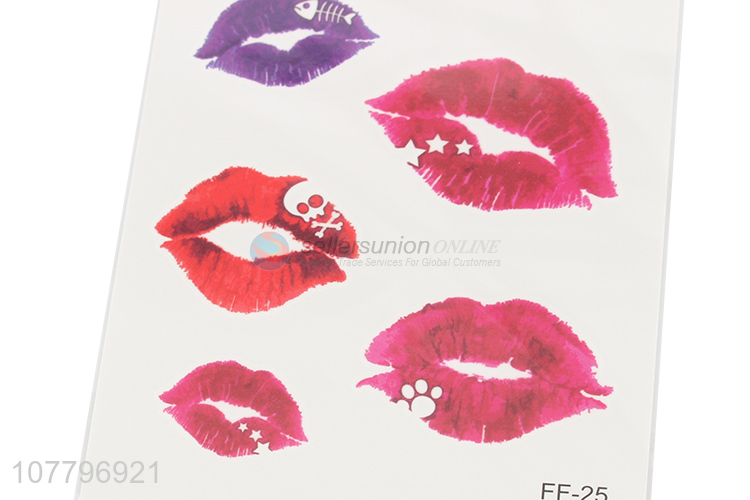 New style long lasting lip temporary tattoo sticker