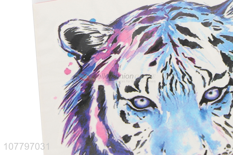 New design colourful tiger temporary tattoo sticker