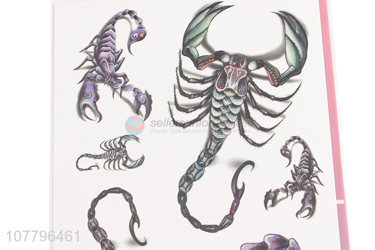 New design scorpion pattern tattoo stickers for sale