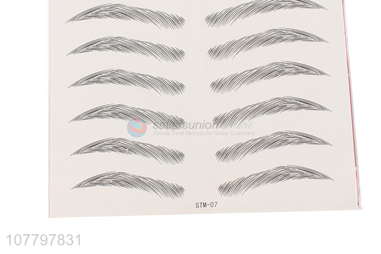 Wholesale cheap price women temporary eyebrow tattoo sticker