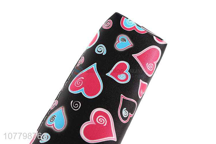 Wholesale Colorful Heart Pattern Pencil Bag Pen Pouch