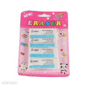 Factory supply stationery rectangular rubber eraser pencil eraser