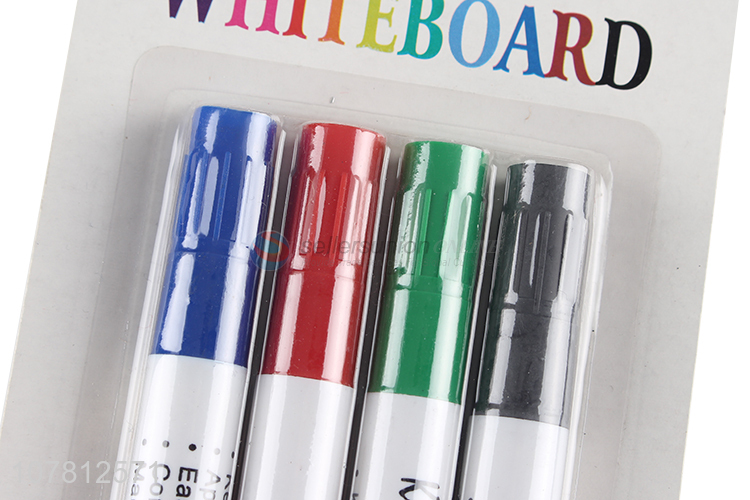 Best Selling 4 Pieces Multipurpose Erasable Whiteboard Marker Set