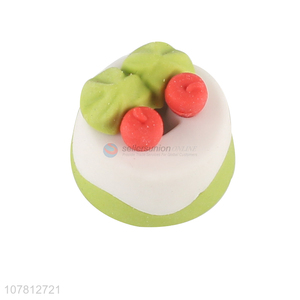 Cheap wholesale cake shaped eraser 3d eraser for school