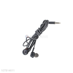 Wholesale black wired in-ear universal headset