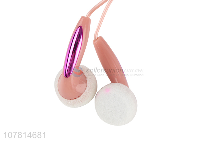 Hot sale pink headphones for listening to music subwoofer headphones