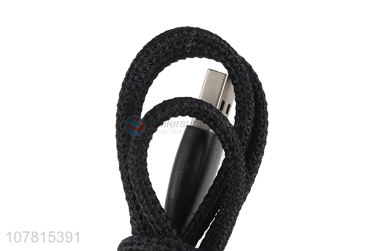 Wholesale Android data cable braided single head USB charging cable