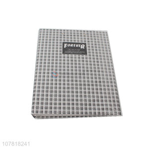 Simple style printed plaid office data folder