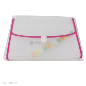 Wholesale white translucent multilayer file bag information package