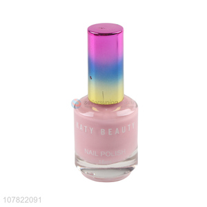 Best selling pink 18ml bright nail polish for nail decoration