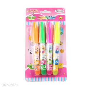 High quality multicolor highlighter children educational brush