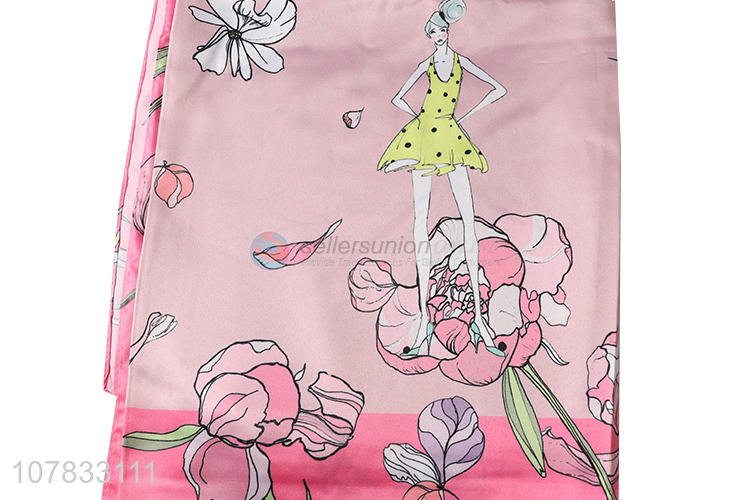 High quality square women silk scarf for gifts