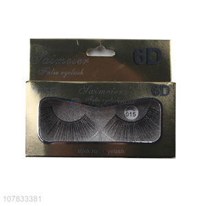 Good quality 6D faux mink eyelashes chemical fiber glitter eyelashes