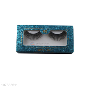 Most popular 6D silk eyelashes natural faux lashes mink eyelashes