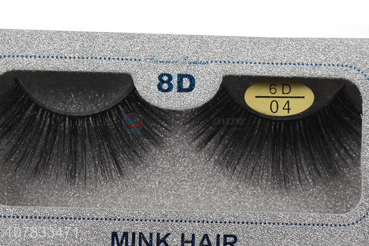 Hot selling 8D glitter false eyelashes fashionable faux eyelashes