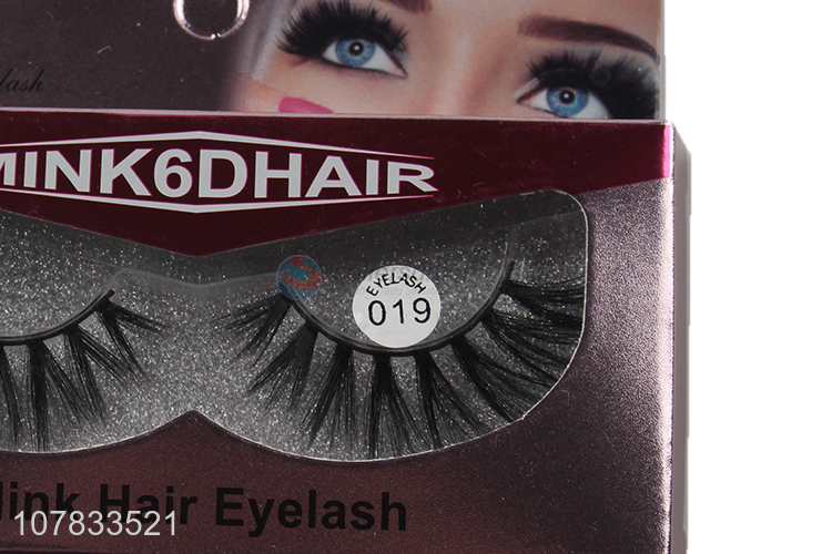 New product 6D bushy fur eyelashes chemical fiber glitter mink lashes