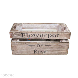 Online wholesale decorative vintage faded American style wooden storage box