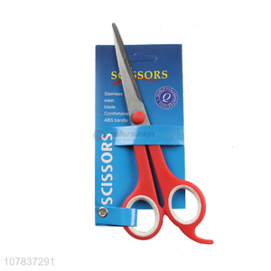 Yiwu market stainless steel office scissors paper cutting scissors wholesale