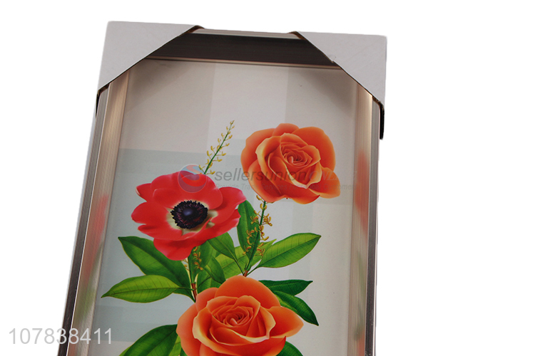 Factory wholesale flower vase painting hanging picture wall art