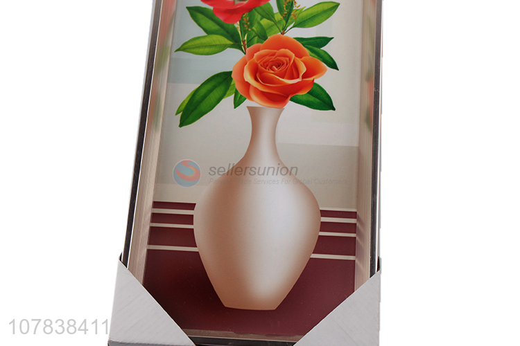 Factory wholesale flower vase painting hanging picture wall art