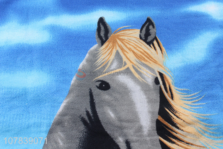 Good Sale Horse Pattern Bath Towel For Home And Hotel