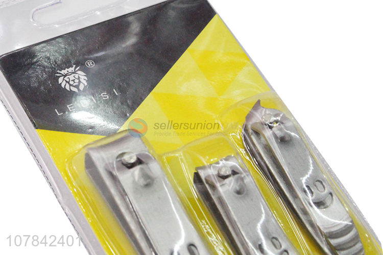 Wholesale 3 pieces different sizes stainless steel nail cutter set