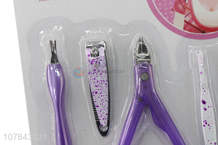 China wholesale pedicure tools stainless steel nail cutter set