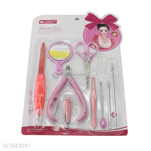 Wholesale vendor beauty tools with nail scissors pimple pin mirror