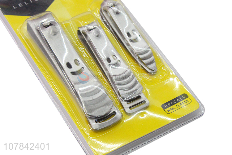 Wholesale 3 pieces different sizes stainless steel nail cutter set