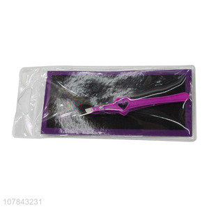 Yiwu market fashionable colorful stainless steel eyebrow tweezers