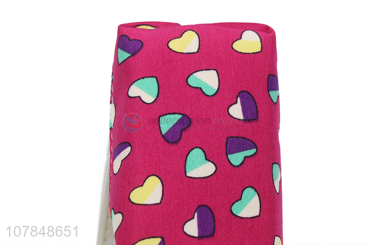 China factory colourful heart pattern students pencil case wholesale