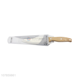 Low price stainless steel round knife with wooden handle creative knives wholesale