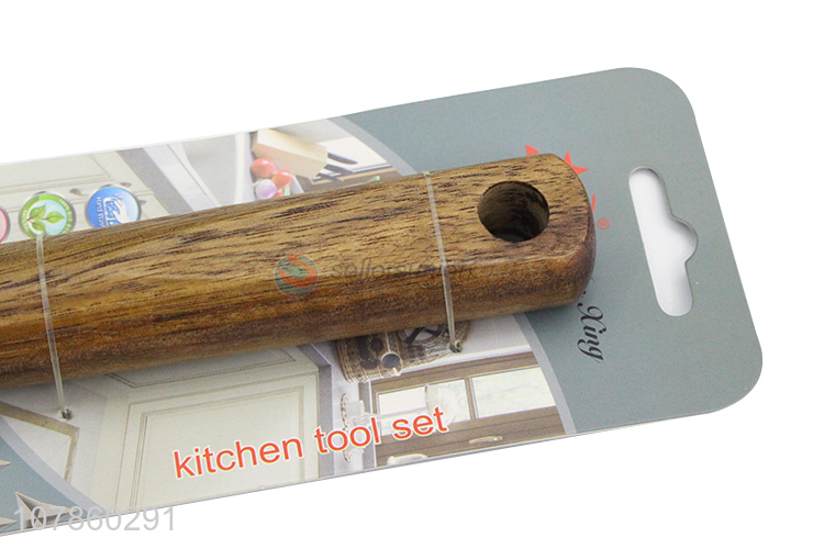 Good quality stainless steel pizza cutter with wooden handle kitchen baking tools