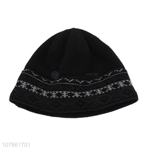 China factory acrylic fashion winter beanie cap knitted hat wholesale