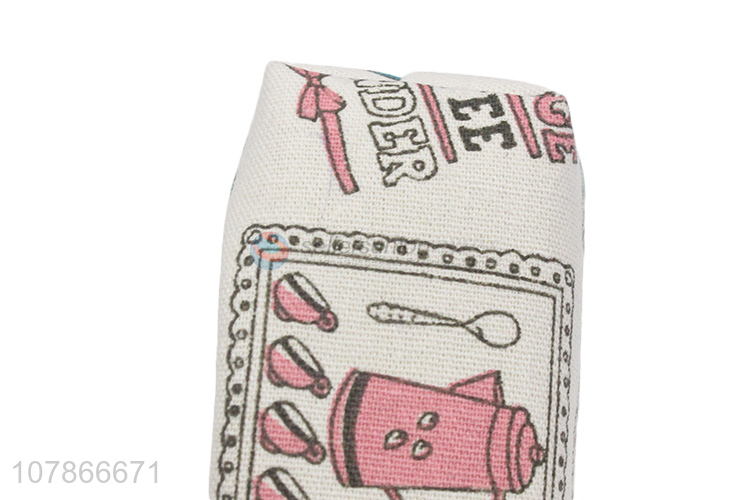 New arrival large-capacity canvas printing pencil bag